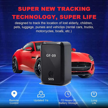 Mini Magnetic GPS Tracker, GF09 Real Time Life Tracking Device for Vehicles, Kids, Elder, Pets, APP Remote Control Anti-Lost Device GSM GPRS Locator - Imported from UK